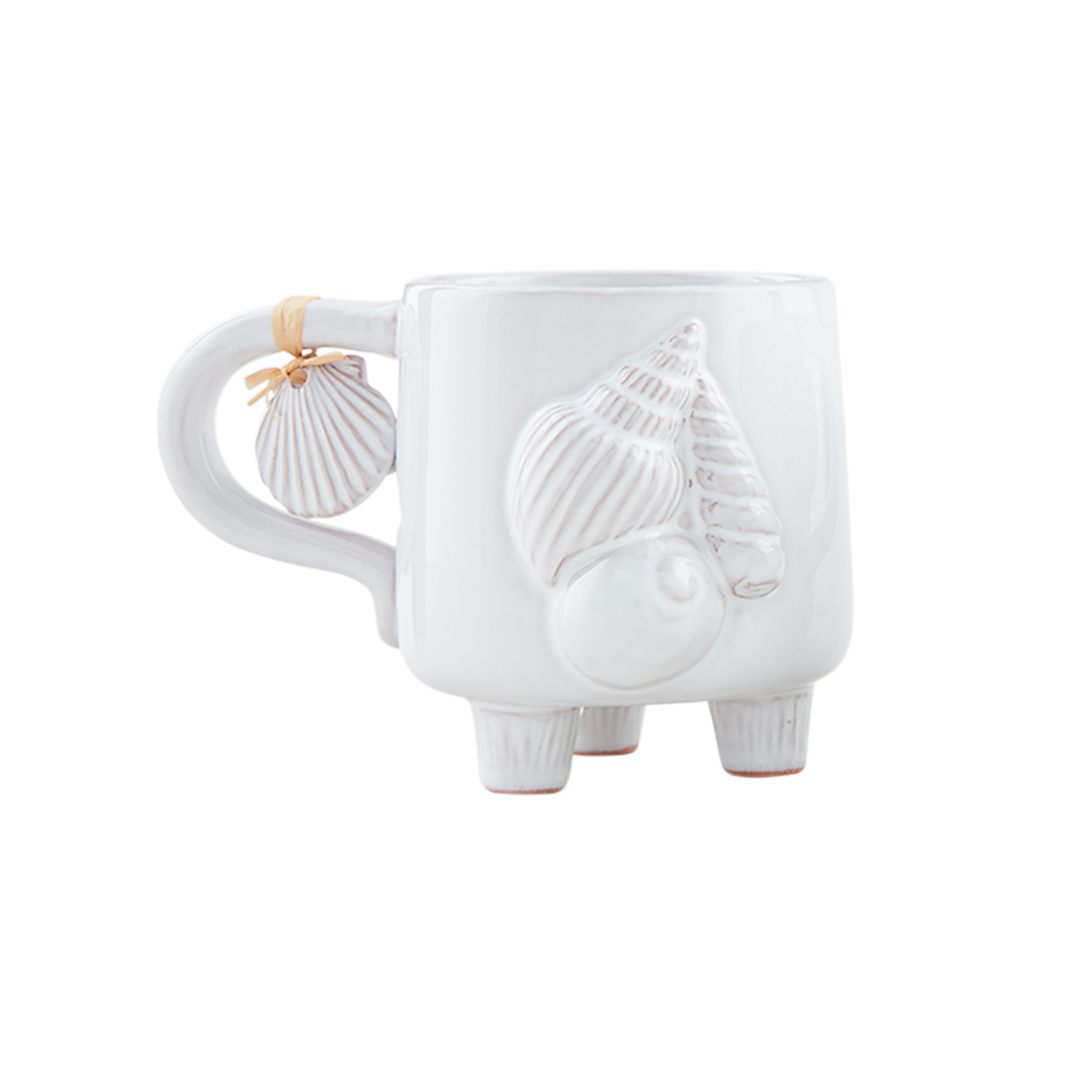 Conch Shell Footed Mug | Mud Pie