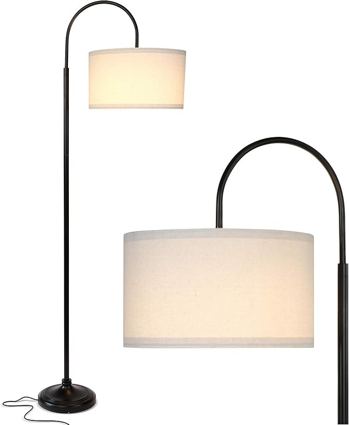 Brightech Nora - Contemporary. Bright Arc Floor Lamp - Over The Couch Free Standing Lamp - Tall M... | Amazon (US)