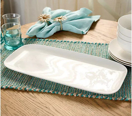 Make Your Selection: Home Reflections Rectangular Porcelain Serving Platter | QVC