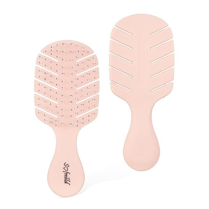 Mini Travel Vent Cute Hair Brush,Fast Dry Shower Detangler Brush,Glide Through Tangles With Ease ... | Amazon (US)