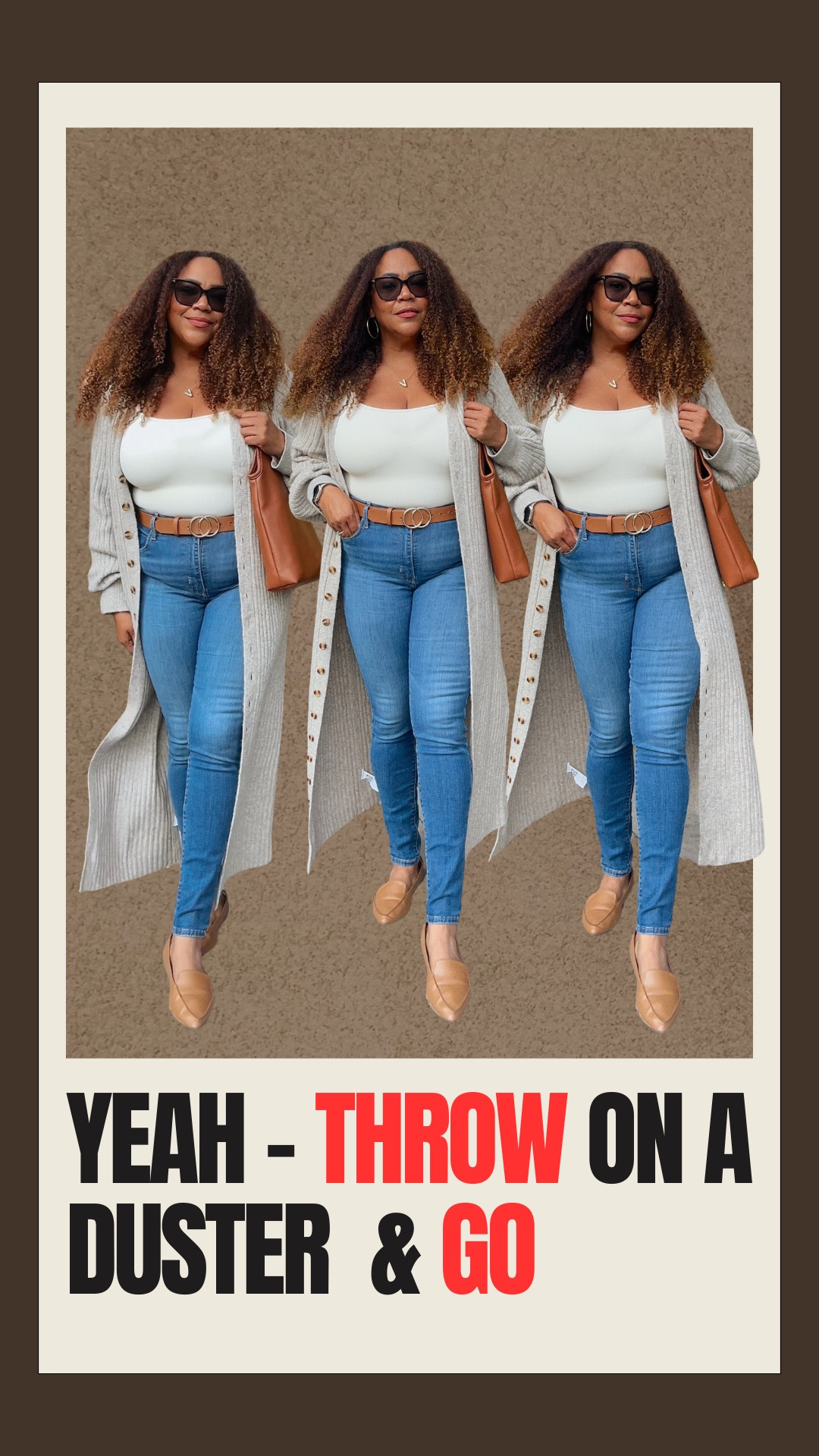 Throw it on and go 💨! Loving this duster so much. Comes in a bunch of colors and I got a large.  

#LTKOver40 #LTKMidsize #LTKootd