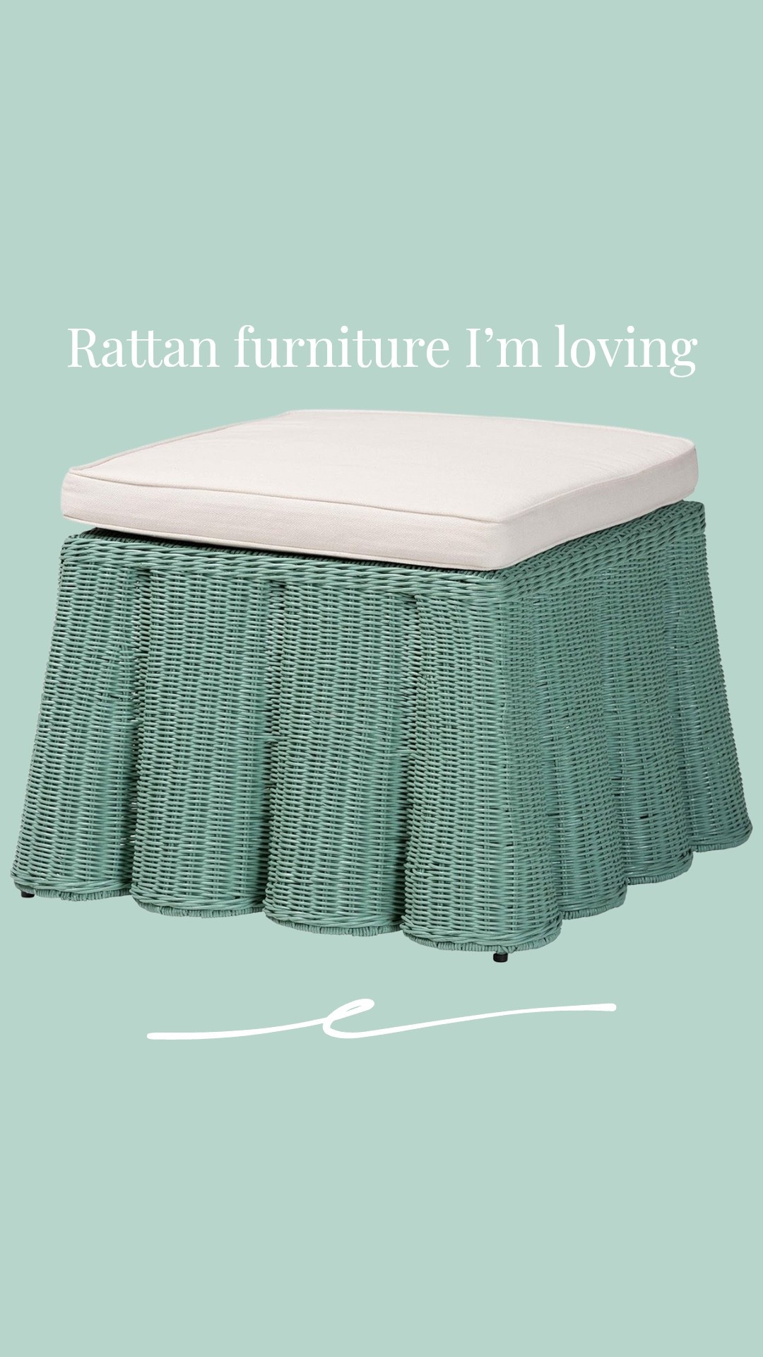 Scallop wicker furniture in neutral and playroom colors. Designer looks on Amazon! I would reupholster the cushion in a designer fabric for a totally custom look

#LTKHome