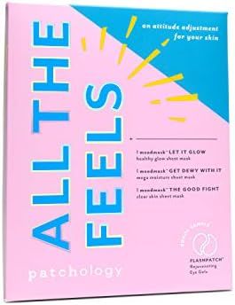 Patchology "All the Feels" Sheet Mask with Undereye Gel - Face Masks Skincare Sheet and Under Eye... | Amazon (US)