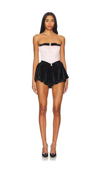 Nana Jacqueline Valentine Romper in Rose. - size S | Revolve Clothing (Global)