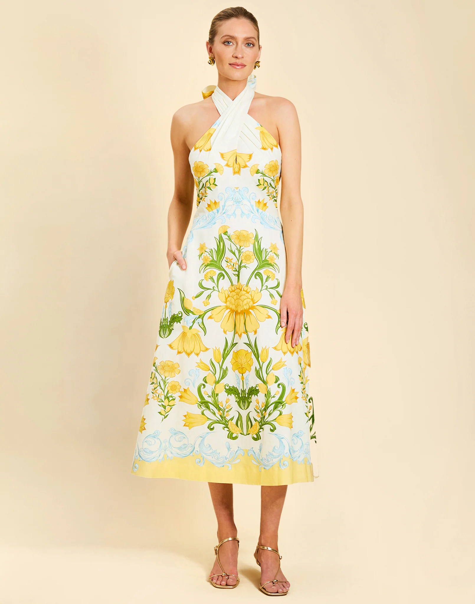 Copacabana Halter Midi Dress | Mestiza New York