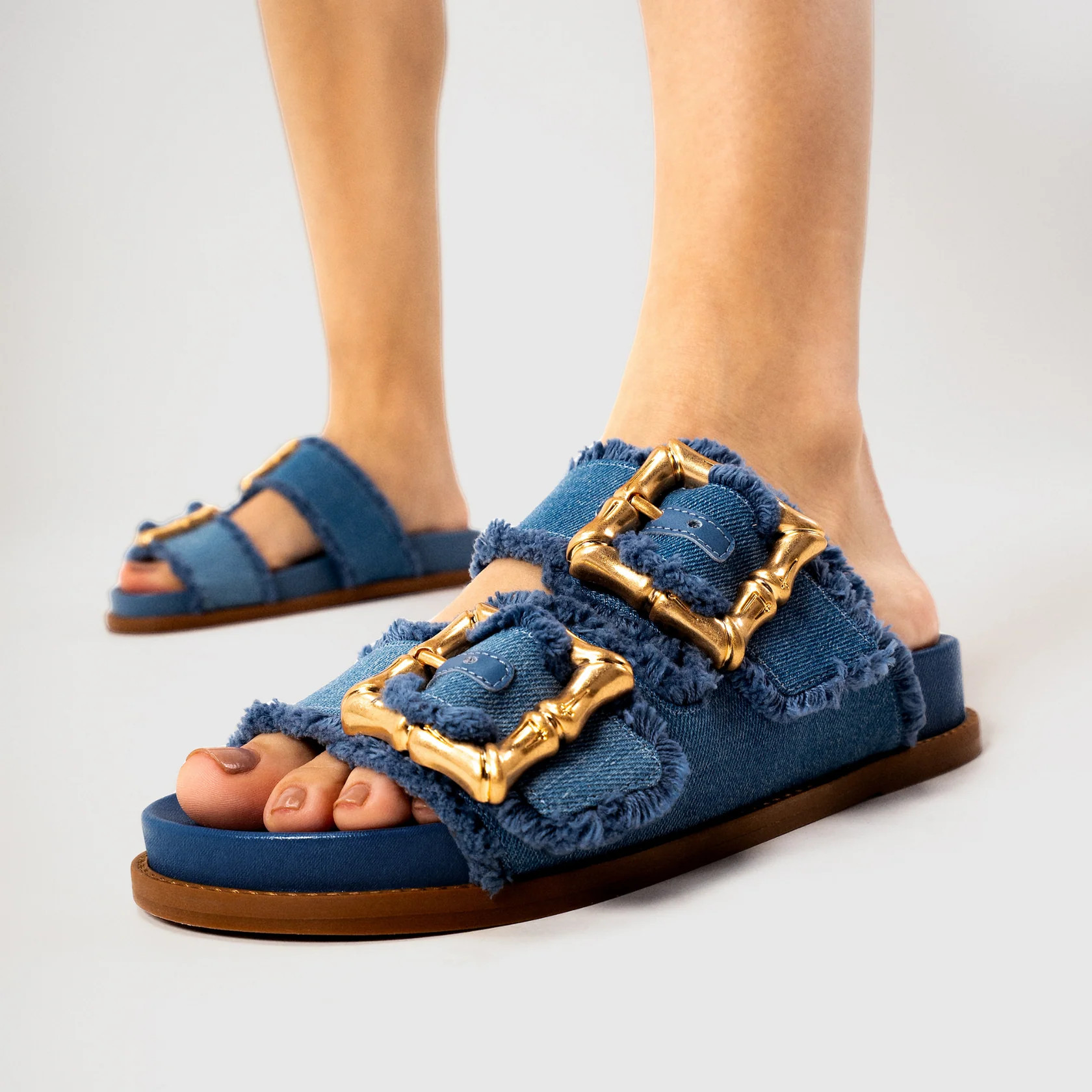 Enola Sporty Denim Sandal | Schutz Shoes (US)
