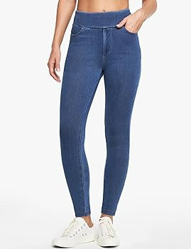 IUGA Stretchy Jeans for Women High Waist Jeggings Tummy Control Skinny Jeans Pull on Leggings wit... | Amazon (US)