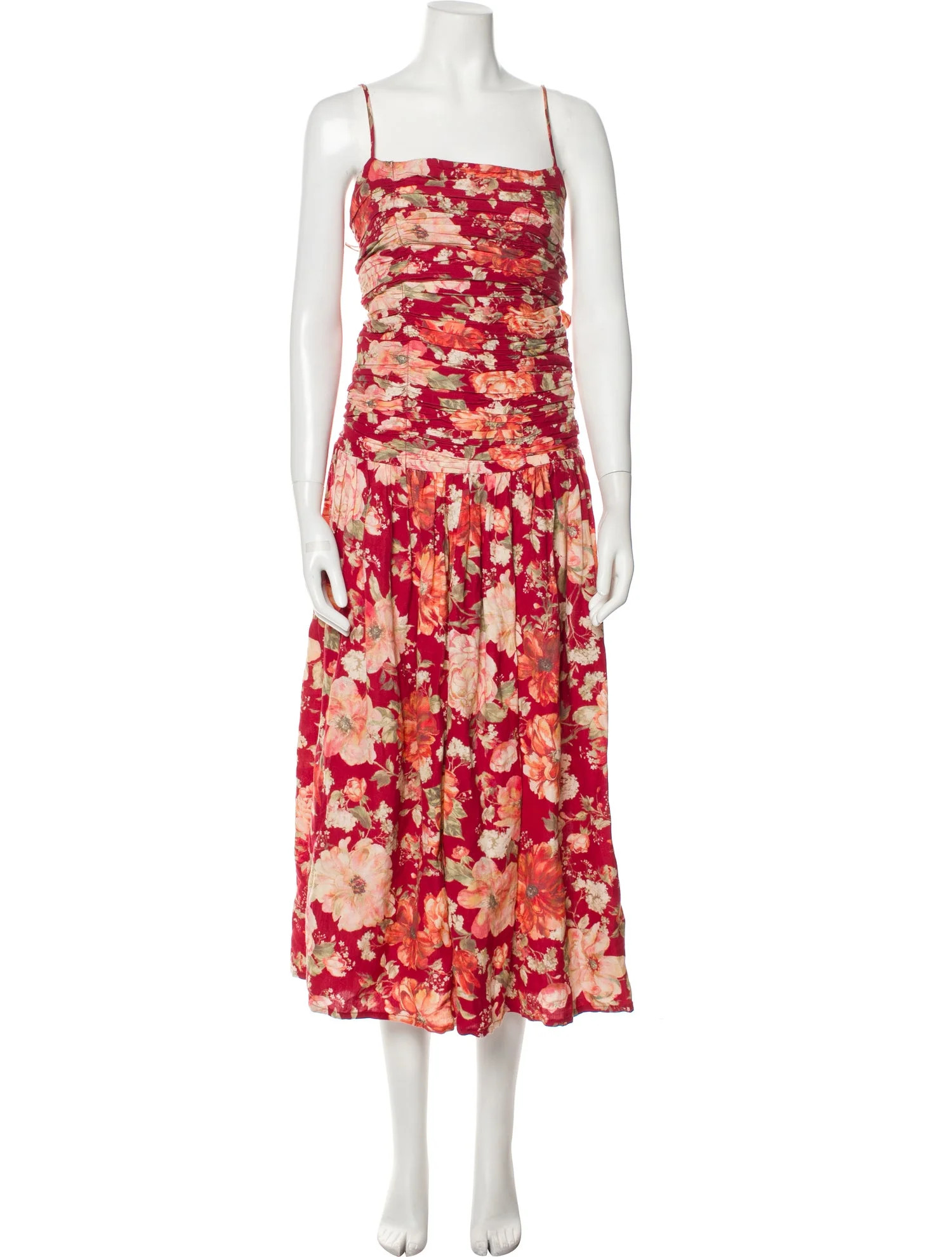 Floral Print Midi Length Dress | The RealReal