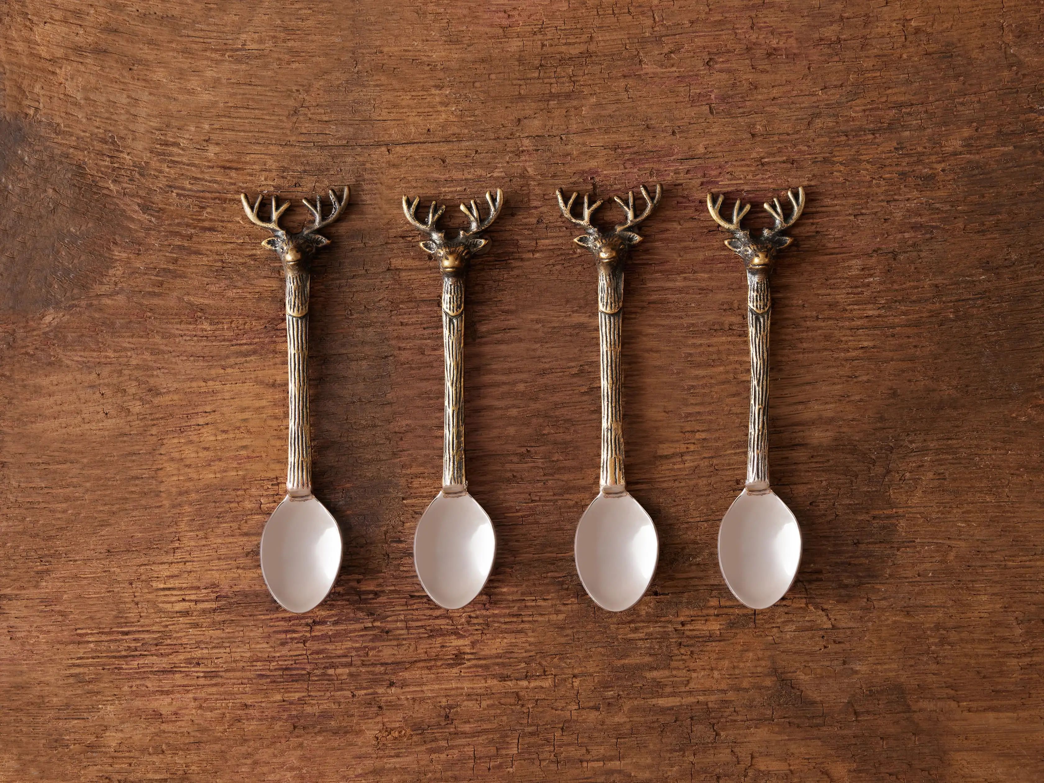 Stag Appetizer Spoons (Set of 4) | Arhaus