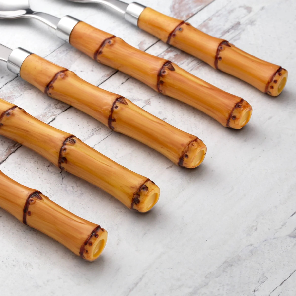 Cambridge Bamboo Handle 20-Piece Flatware Set | Wayfair North America