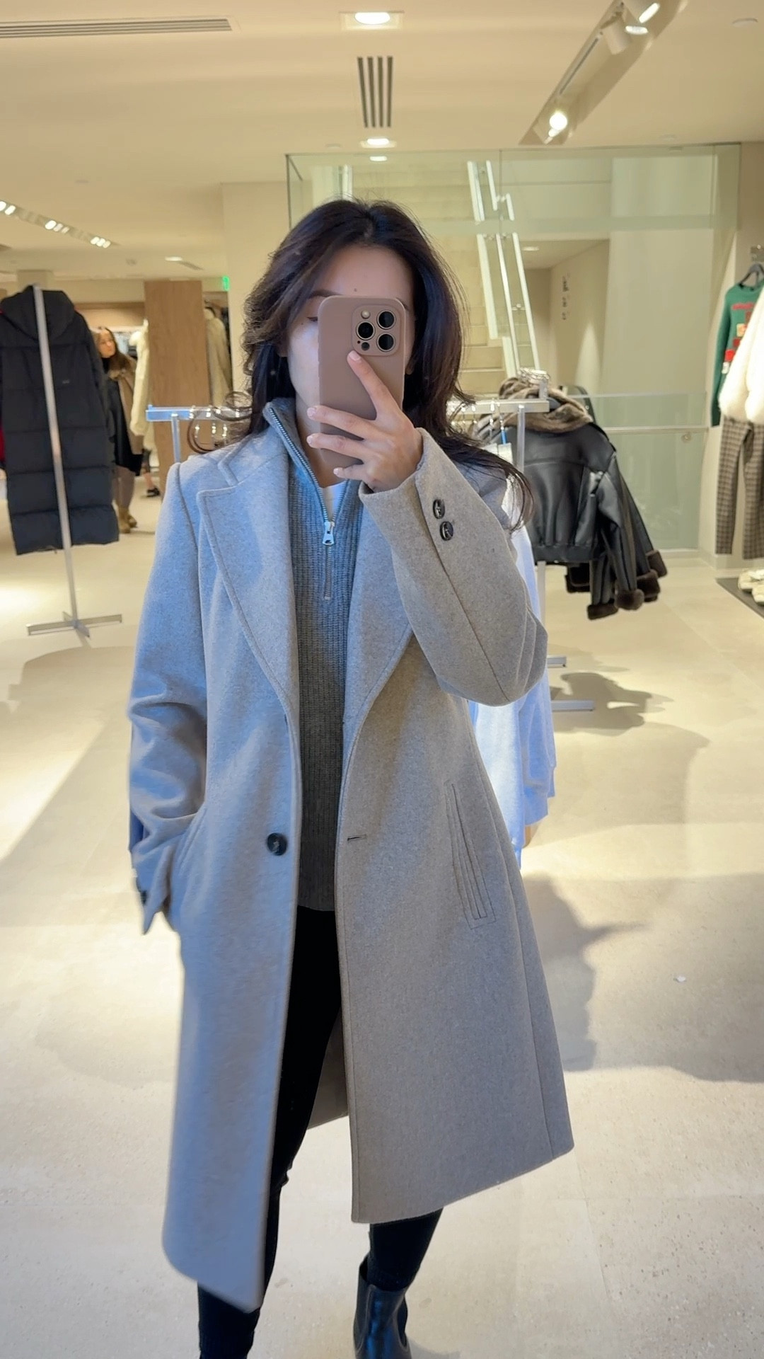 Zara winter try on

• neutral coat XS under $80 in several colors, structured shoulders, lined and medium weight. Tailored classic fit, sleeves a little long on me.

• Quince merino wool half zip sweater xs

• Caslon Chelsea boots size 5

Petite friendly winter outfit, winter coat, ankle boots

#LTKPetite #LTKFindsUnder100 #LTKWorkwear