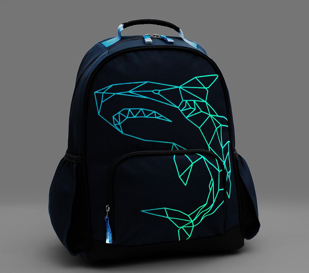 Shark Blueprint Glow-In-The-Dark Mackenzie Backpack | Pottery Barn Kids