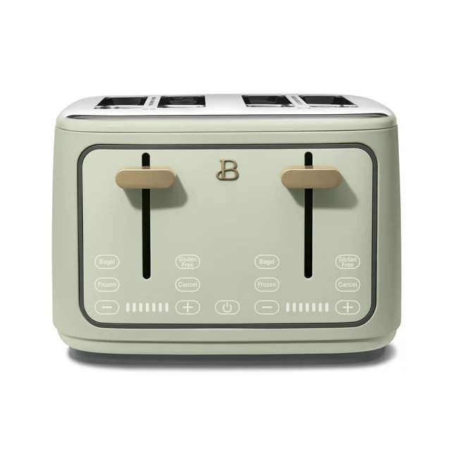 Beautiful 4-Slice Toaster with Touch-Activated Display, Sage Green by Drew Barrymore | Walmart (US)