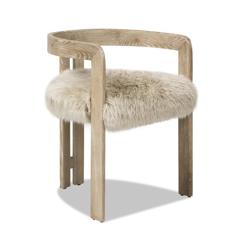 Everly Quinn Leidy 21" Low Back Dining Chair, Natural Blonde | Wayfair | Wayfair North America