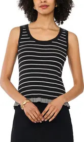 Stripe Cotton Rib Tank (Women) | Nordstrom | Nordstrom
