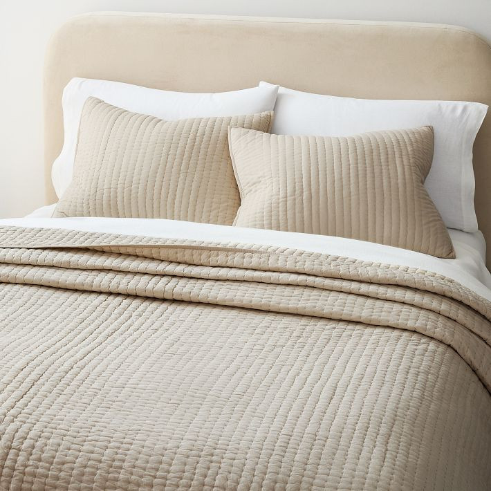 Airy Cotton Voile Solid Quilt & Shams | West Elm CA