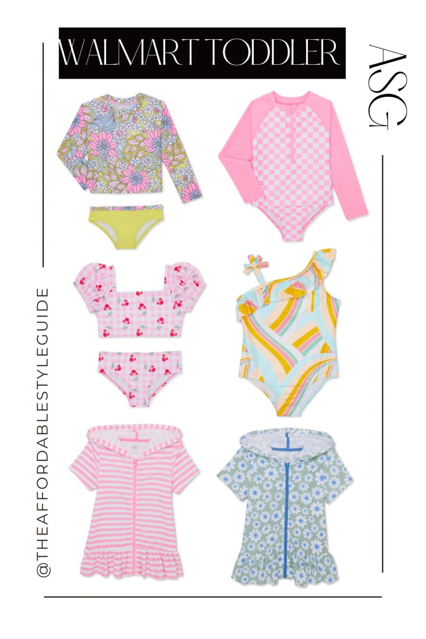 Walmart Toddler girl swimwear! Toddler rash guard long sleeve swim suits, two piece, one piece, and coverups!

#LTKkids #LTKbaby