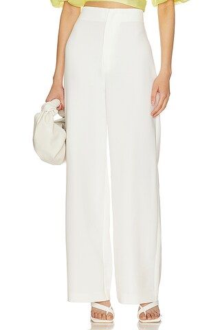 Bardot Anna High Waist Pant in Orchid White from Revolve.com | Revolve Clothing (Global)