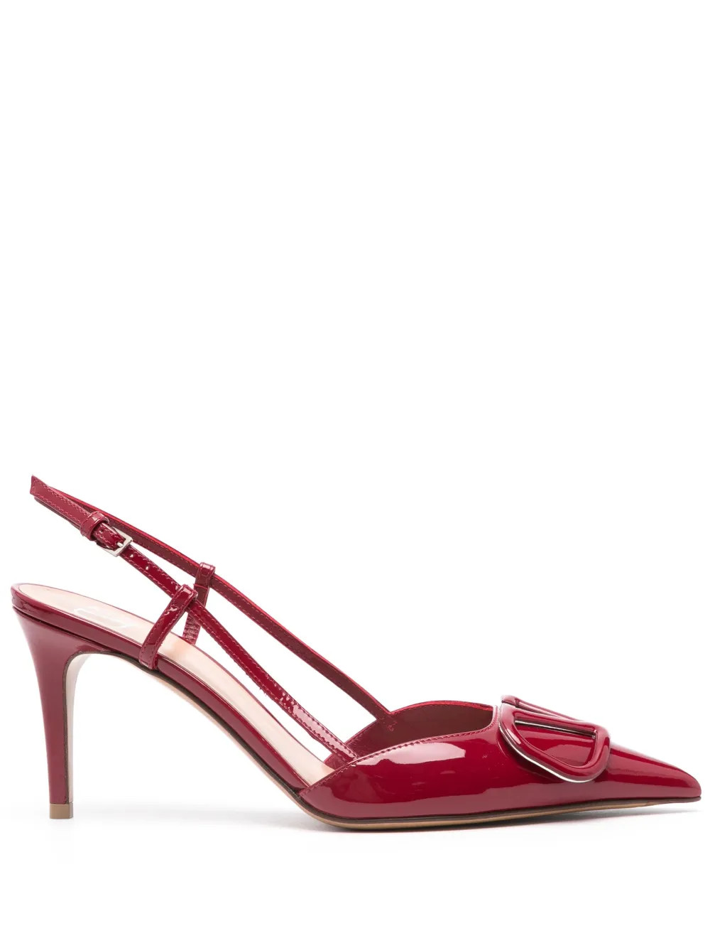 Valentino Garavani 80mm VLogo Signature Pumps | Red | FARFETCH | Farfetch Global