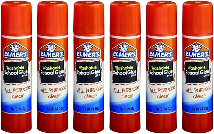 Elmers All Purpose Washable 7 Grams Clear School Glue Sticks (6 Pack) | Amazon (US)