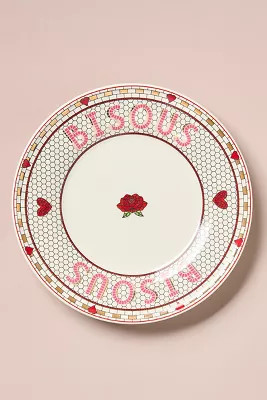 The Bistro Tile Stoneware Dessert Plate: Valentine's Edition | Anthropologie (US)