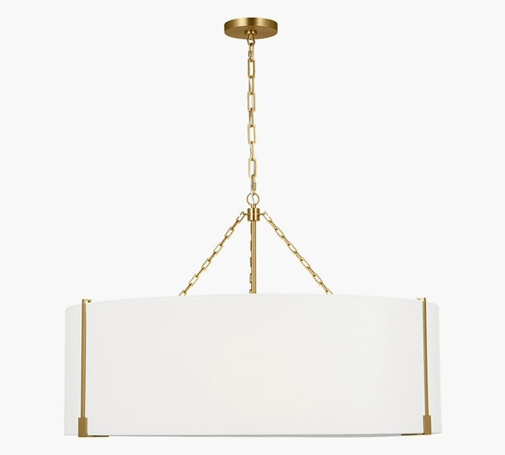 Sofia Linen Drum Large Pendant (36") | Pottery Barn (US)