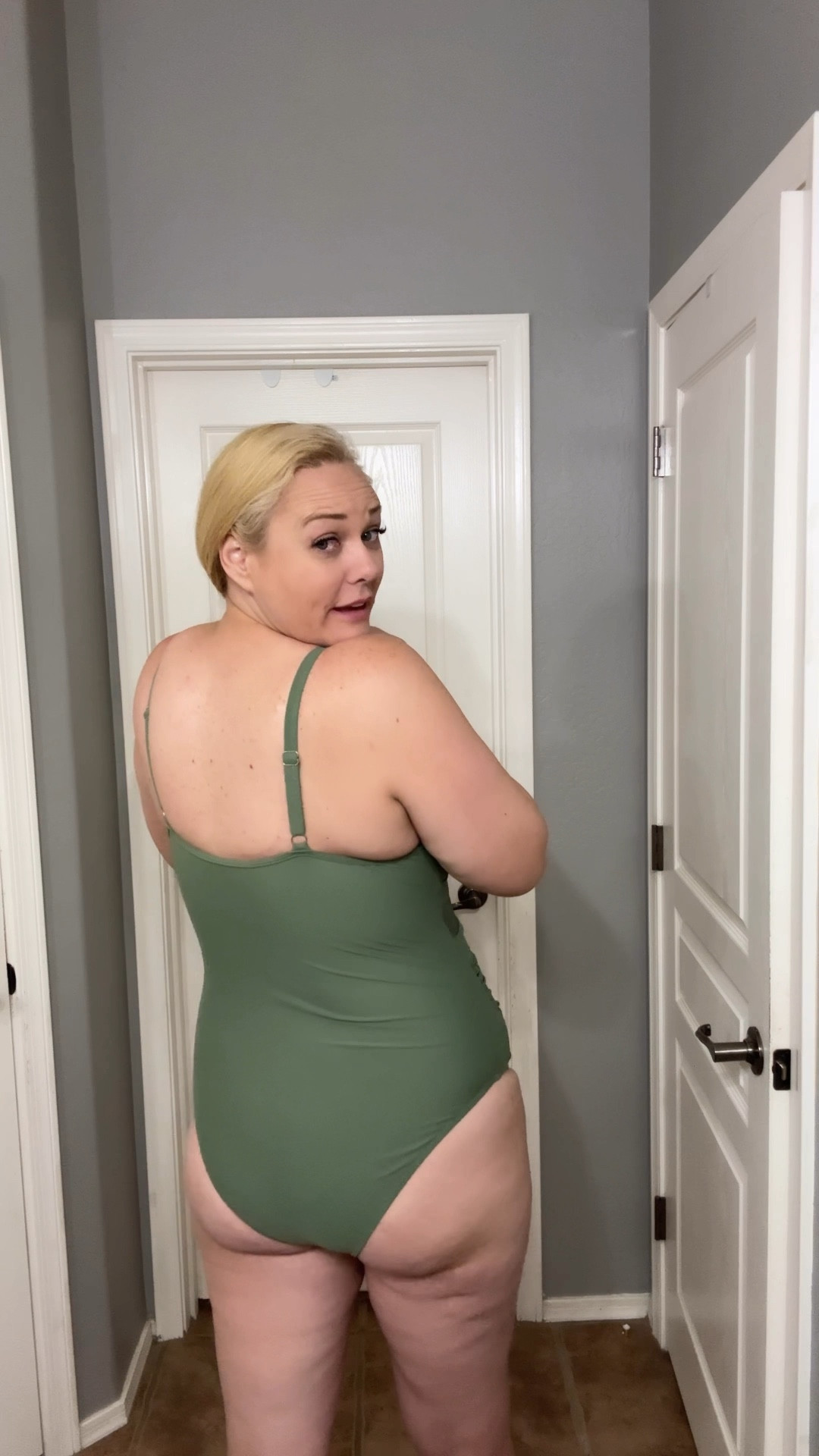 TikTok Shop Buy ☑️
It runs big so maybe size down. For $10 this is a pretty cute swimsuit!! 
I like the mesh panel; I feel like it breaks up the solid piece of fabric perfectly.
It is tummy control, but I needed to size down. For reference, I am 5'11 - 46" B 39" W 46" H and I bought mine in XXL.

#LTKSwim #LTKMidsize #LTKVideo