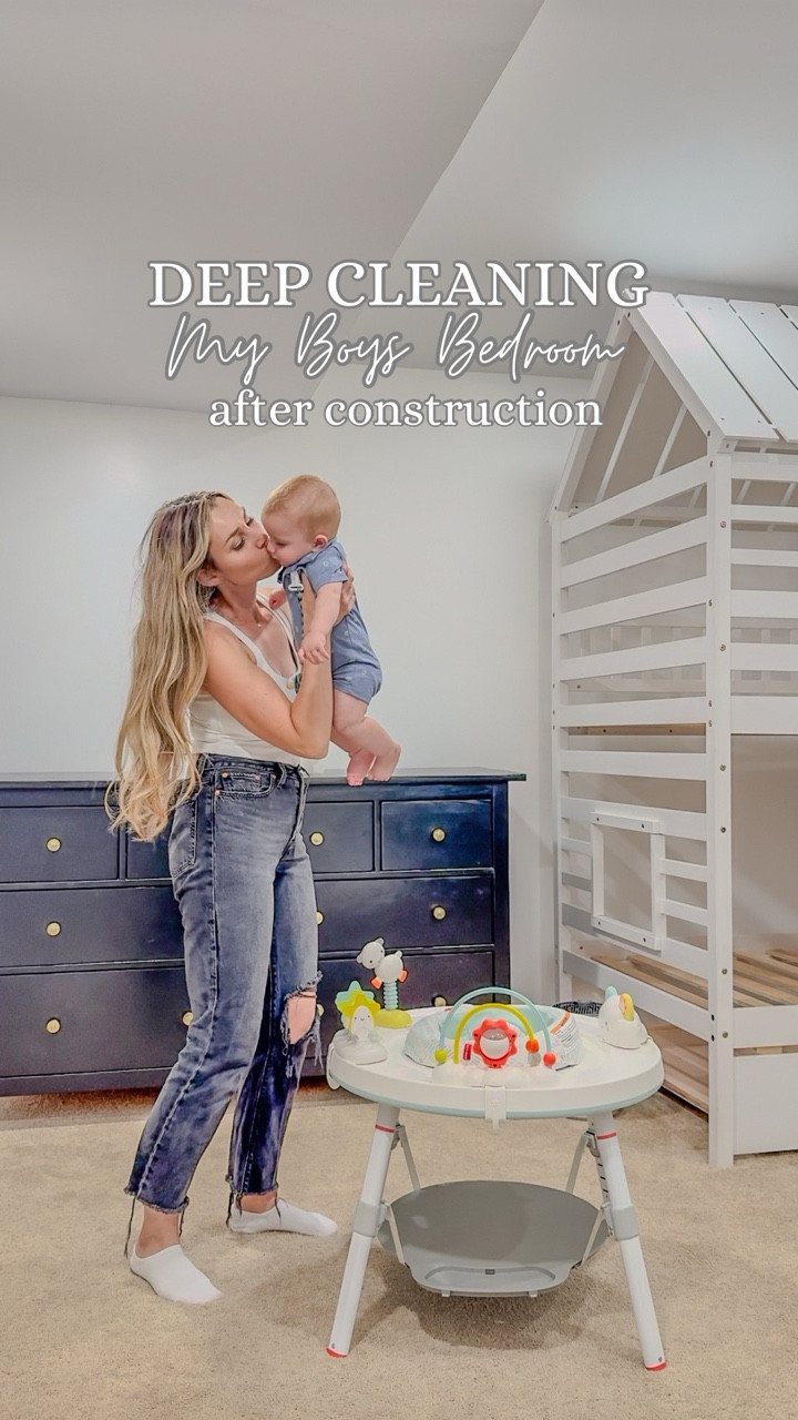 Deep clean my boys bedroom after construction! 

#LTKHome #LTKstorytime #LTKKids