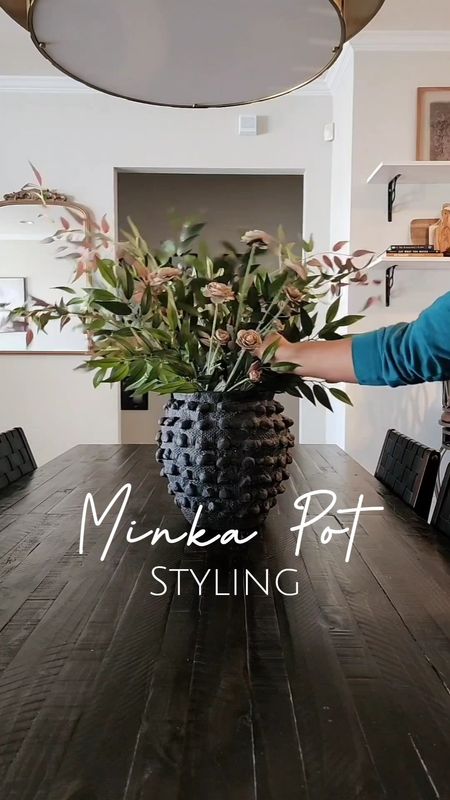 Let me count the ways.🫶🏽 I love to style these pots because they look good just about everywhere! The Minka pots are on sale again this weekend. Hands down one of those staple buys that I don't regret. I think the spray painted baby's breath is my favorite styling so far.  🤍#vase #modernorganic 

#LTKVideo #LTKSaleAlert #LTKHome