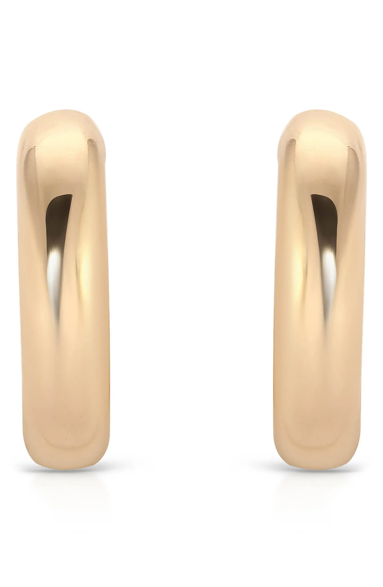 Small Thick Classic Hoop Earrings | Nordstrom