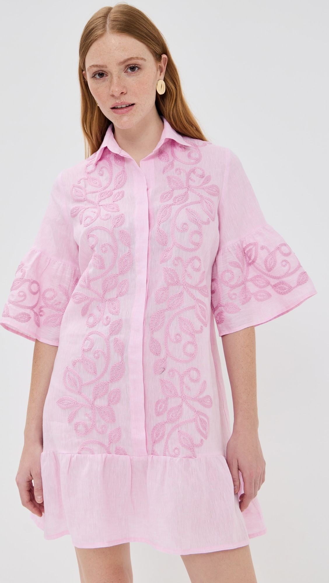 Enza Embroidered Mini Dress | Shopbop