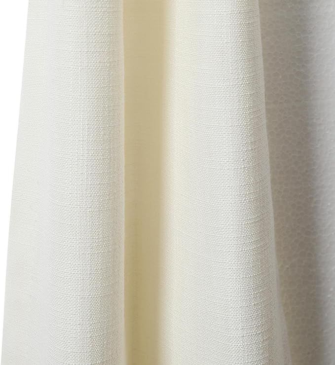 ChadMade Linen Cotton 2 Panels 27 Inch Wide by 132 Inch Long Curtains Room Darkening Pinch Pleate... | Amazon (US)