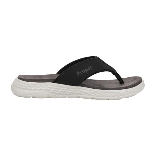 Propét Womens Travelactiv Ft Flip Flop, Black, 6.5 Wide US | Amazon (US)