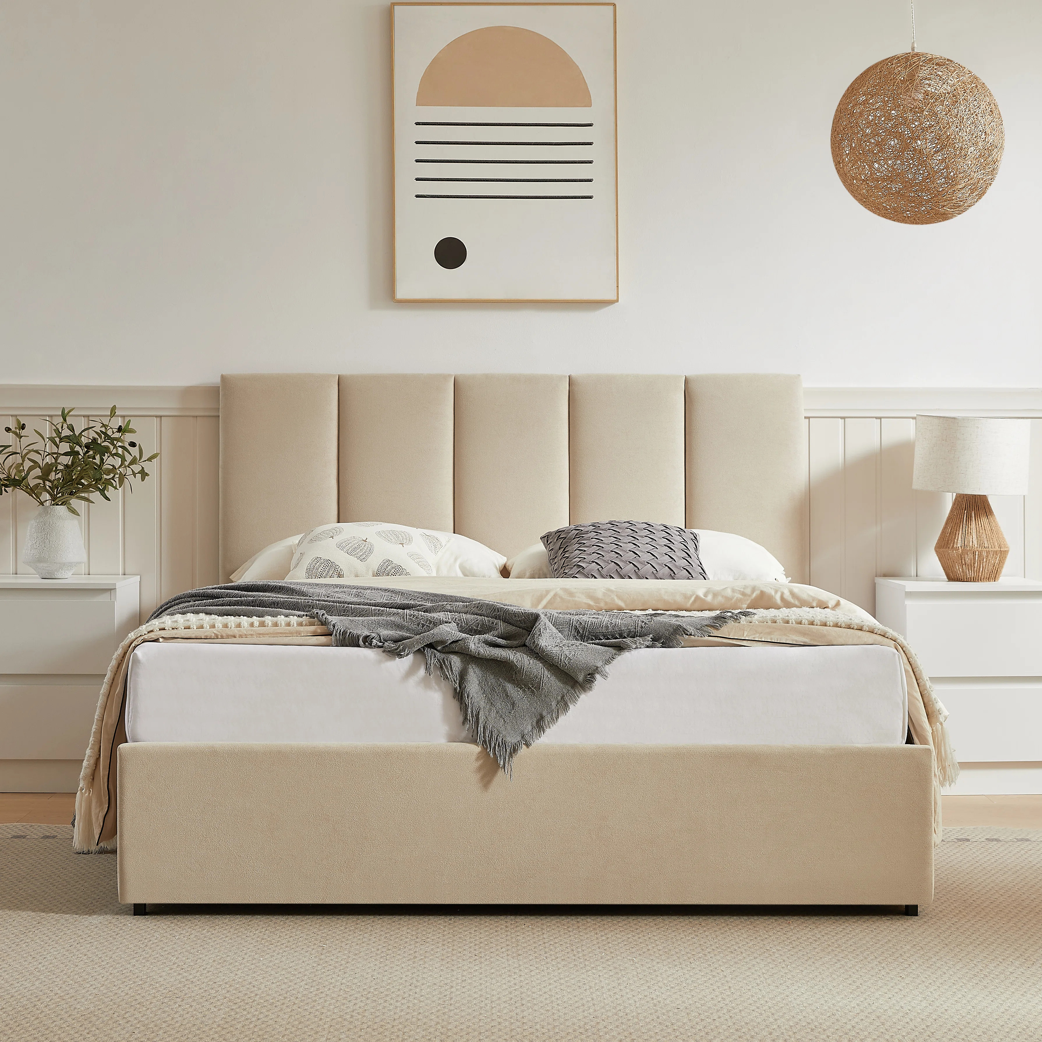 Juanetta Upholstered Platform Storage Bed with 4 Drawers | Wayfair North America