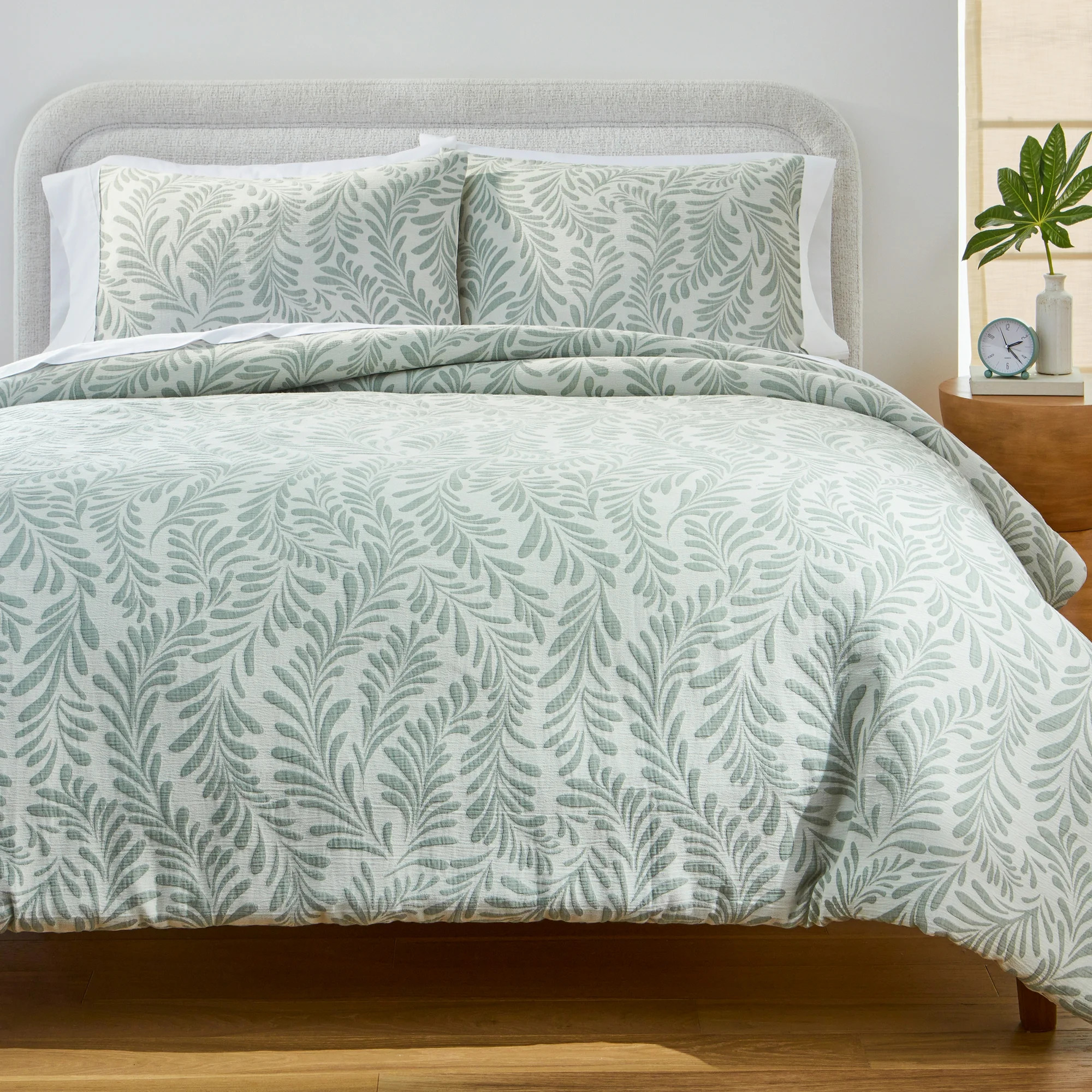 Better Homes & Gardens Botanical 3-Piece Comforter Set, Green, Full Queen, All Ages | Walmart (US)