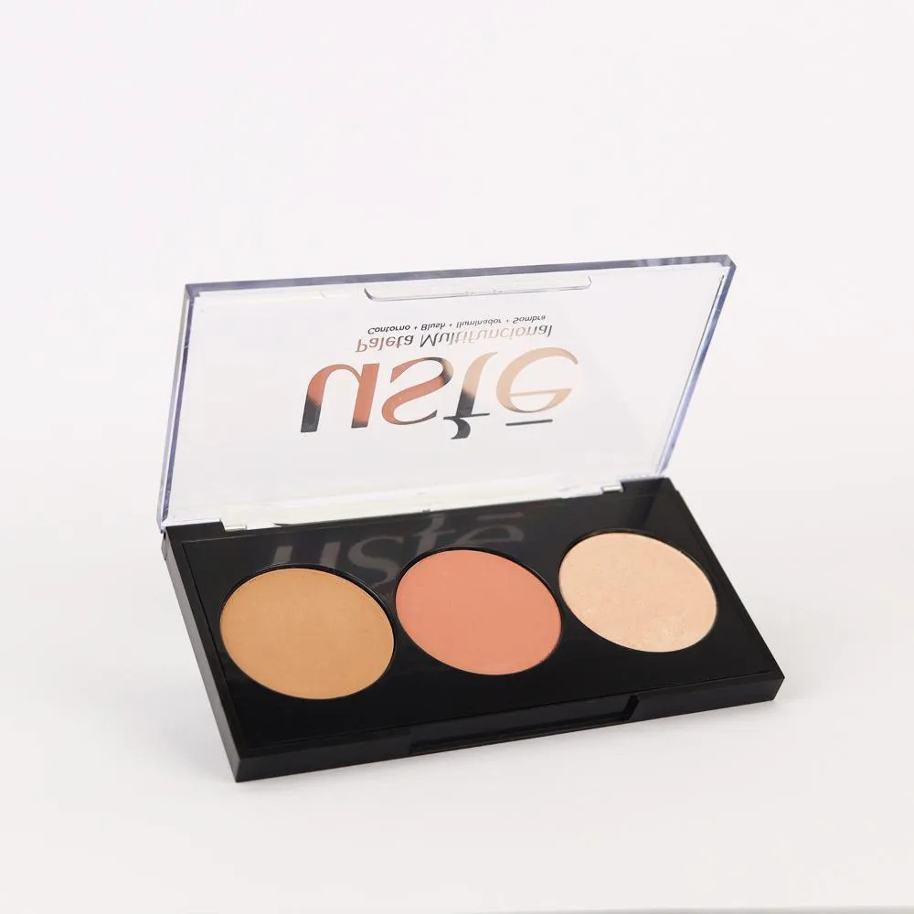 Ustē Cosméticos - Multiup Paleta Trio Multifuncional - Contorno Blush Iluminador E Sombra - 9G | DrogaRaia (BR)
