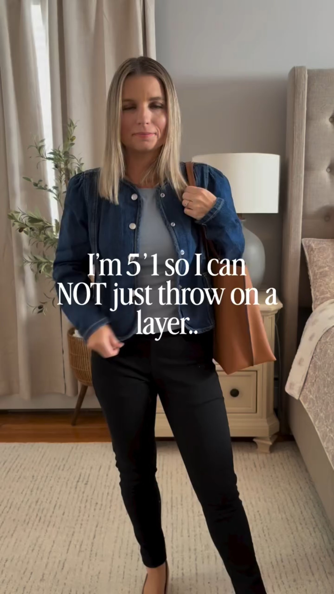 ⭐ Key Principles for Petite Layering

1. Keep bulk off the sides
Choose slim-cut layers that skim rather than widen the torso.
2. Create vertical lines
Open fronts, long lapels, monochrome columns, and V-neck shapes visually lengthen.

3. Mind proportion
The shorter you are, the more important it is that each layer has a distinct length so they don’t stack and overwhelm.

4. Use your wrists + waist
Exposed wrists and a defined waist instantly prevent clothes from looking “too big” on petites. Rolling sleeves on a slightly baggy blazer works wonders! 

Comment LAYER for 🔗 

#petitestyle #petitehacks #petitetips #outfitinspo #petite winteroutfits workwear blazers knit cardigans denimjacket