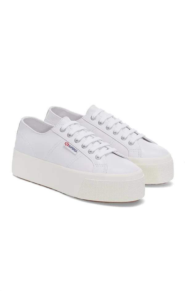 Superga 2790 Nappa Platform Sneakers ~ Optic White | Show Me Your Mumu