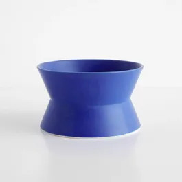 Zig Zag Electric Blue Low Bowl | Unison