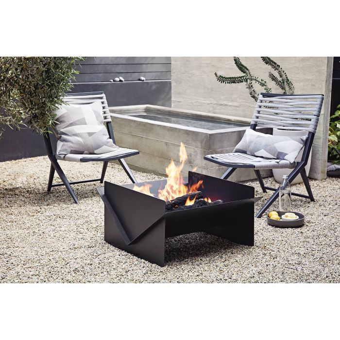 Flat Pack Wood Burning Outdoor Fire Pit - Black - Project 62™ | Target