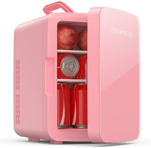 CROWNFUL Multifunctional Mini Fridge, 10 Liter/12 Can Portable Cooler and Warmer Personal Fridge ... | Amazon (US)