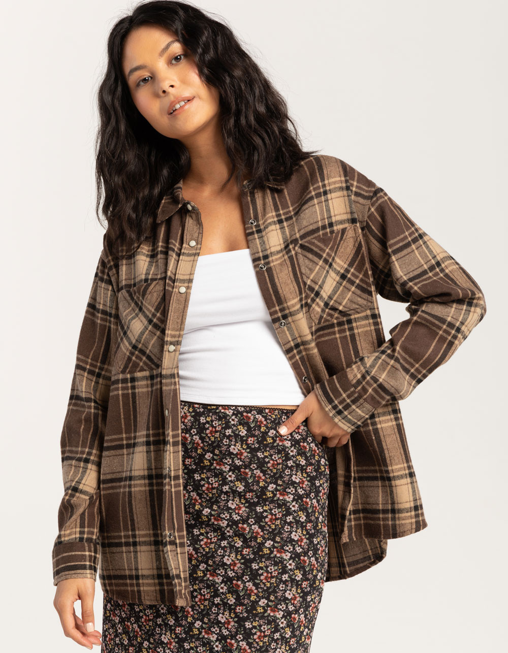 RSQ Womens Basic Flannel | Tillys