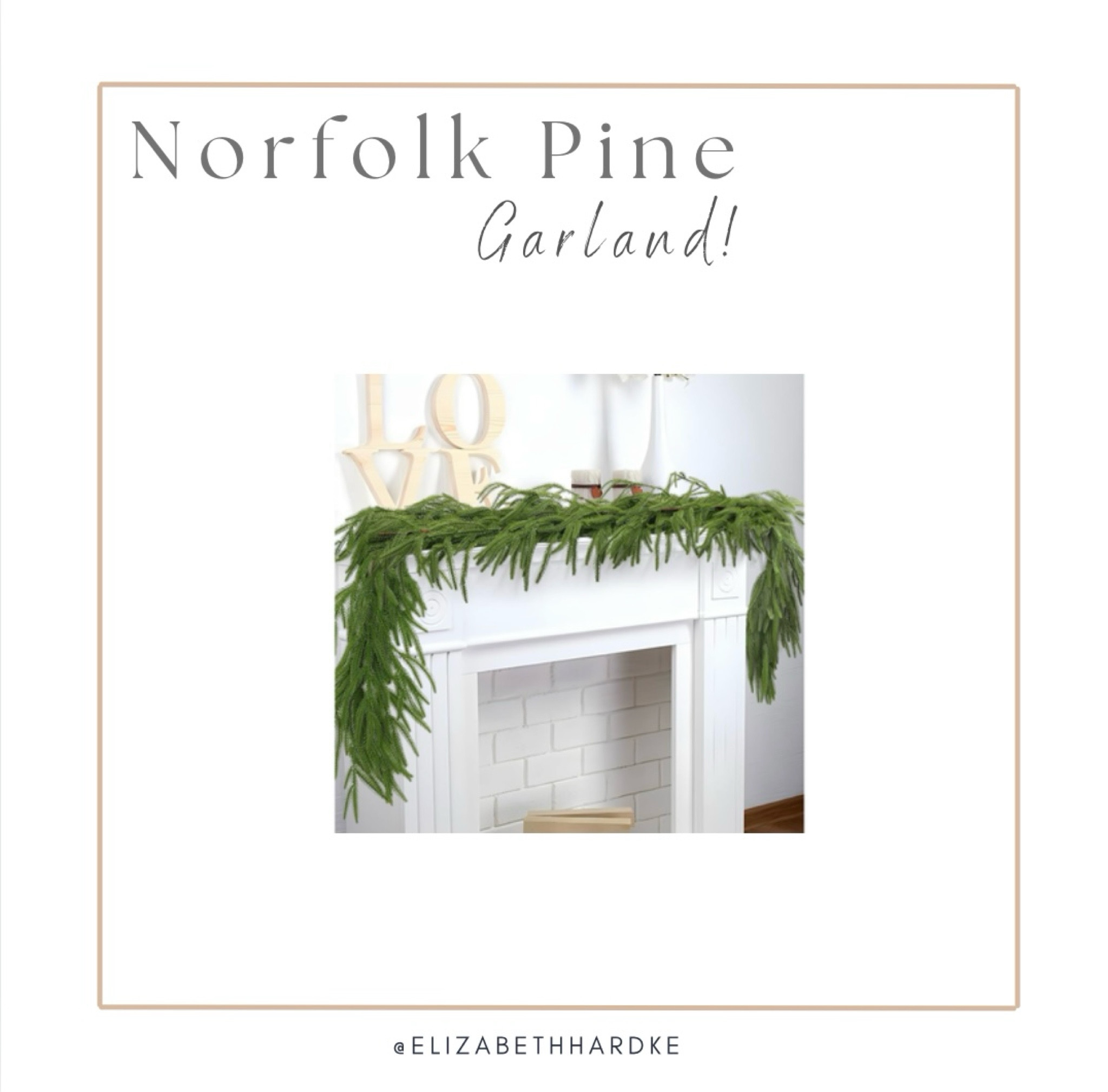 Norfolk Pine Greenery, artificial greenery, winter pine garland, garland for table, mantle, wall, indoor, outdoor Christmas decorations

#LTKSeasonal #LTKHome #LTKHoliday