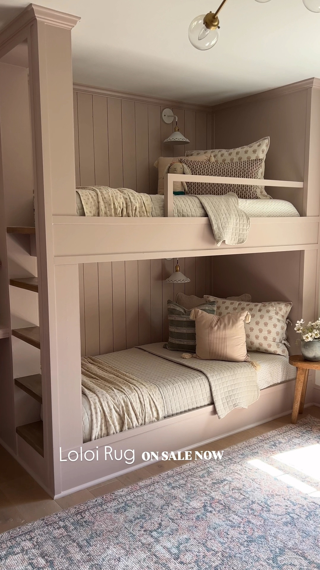 Girls bedroom decor | Amazon finds | home decor | kids bedroom decor | loloi rugs | Angela rose x loloi | pink rug | bunk room 

#LTKSaleAlert #LTKKids #LTKHome