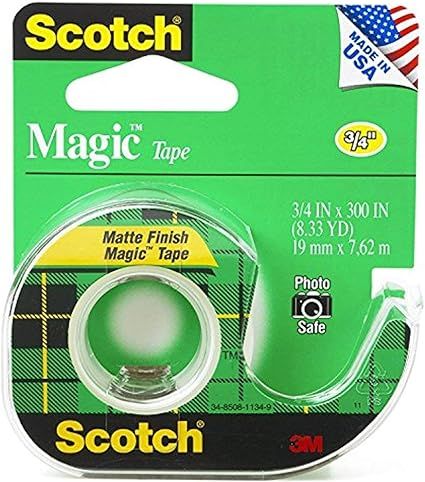 Scotch 3105 3/4" x 300" Scotch Magic Tape 3 Pack | Amazon (US)