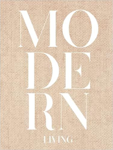 Decorative Book: Woven Beige 'Modern Living' Display Book, For Home Decor, For Shelf Stacking, Fo... | Amazon (US)