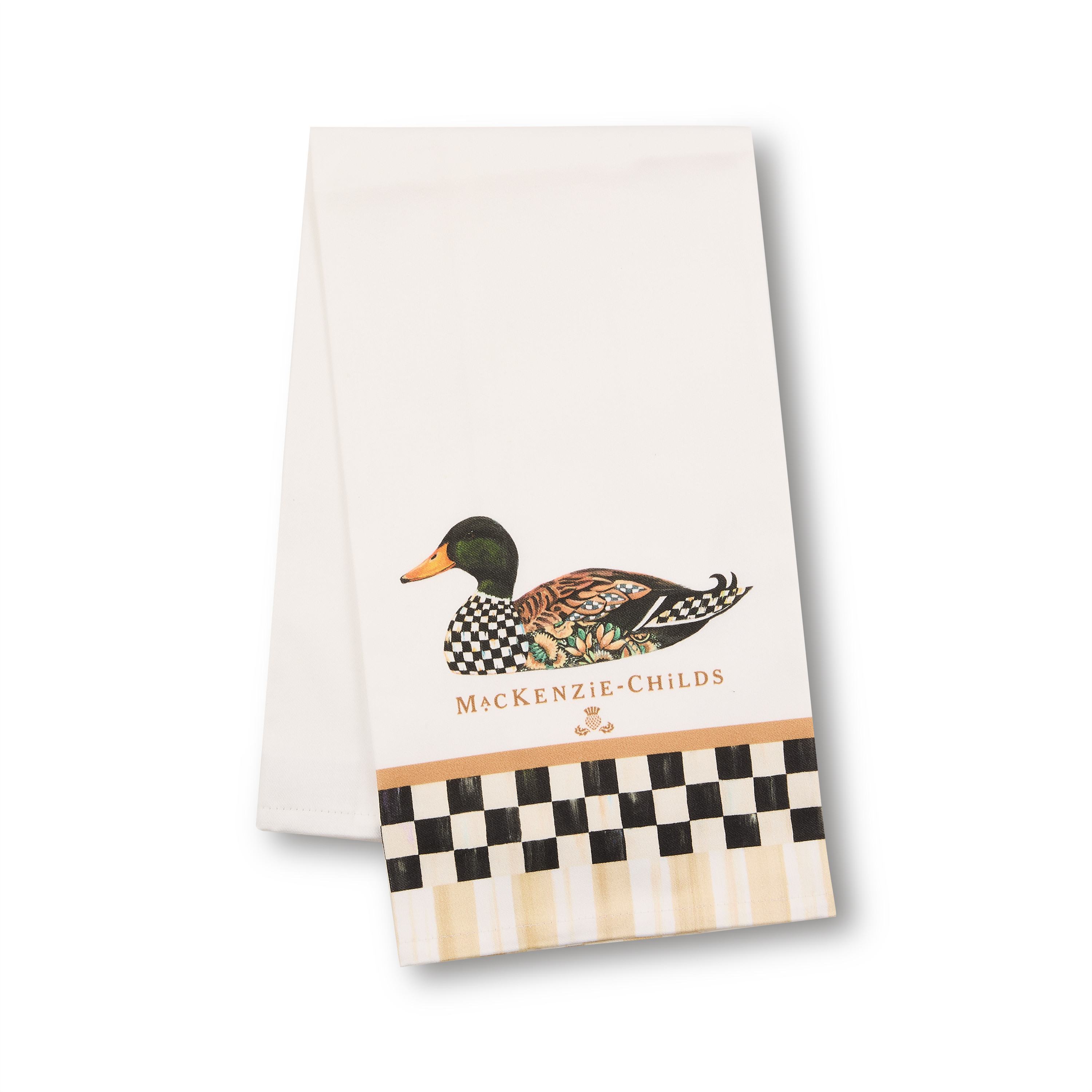 MacKenzie-Childs Mallard Printed Dish Towel | MacKenzie-Childs