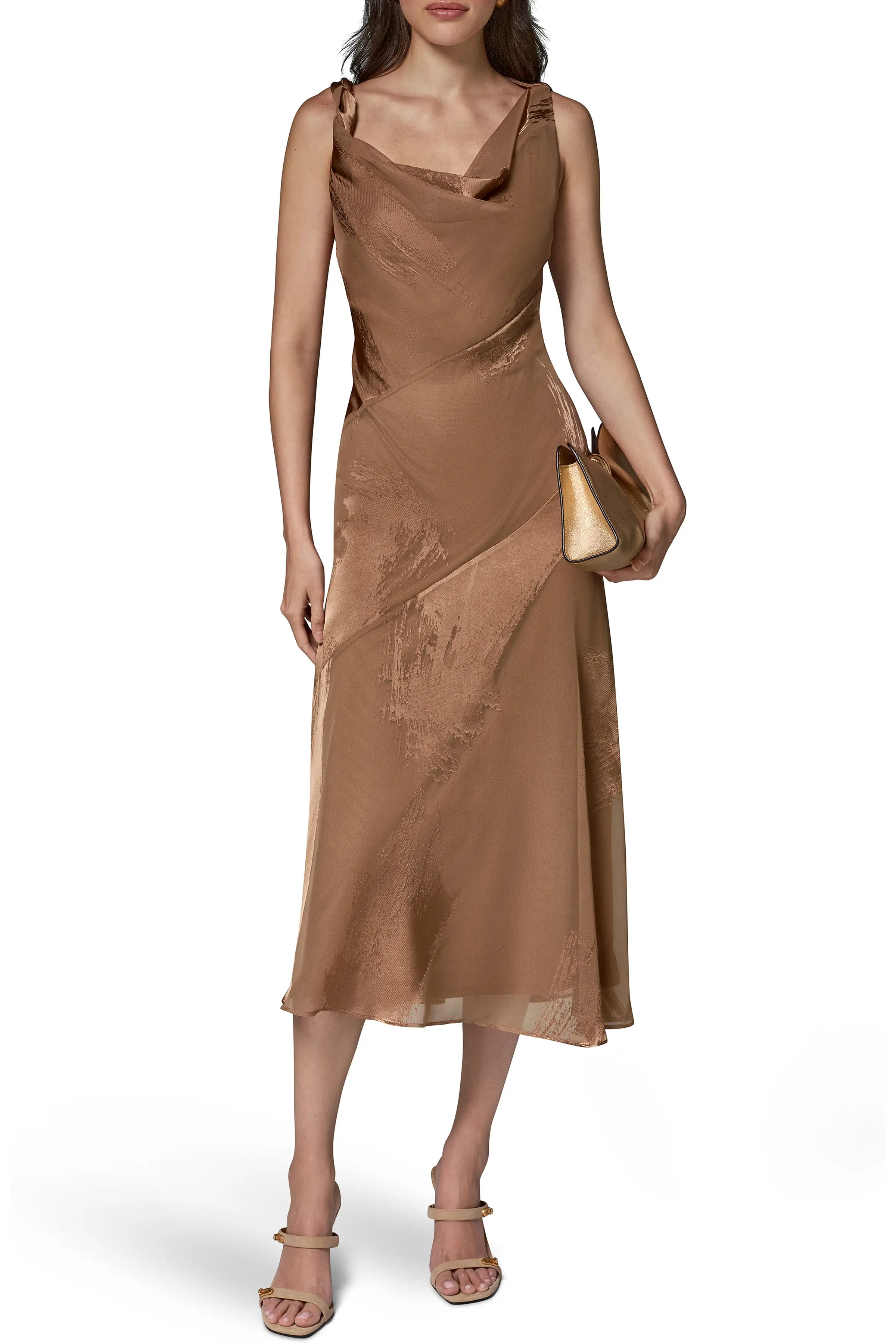Donna Karan New York Satin Burnout Cocktail Dress (Women) | Nordstrom | Nordstrom
