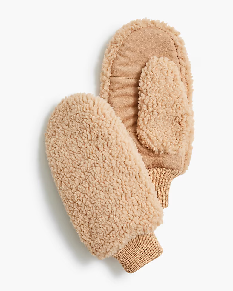 Sherpa mittens | J.Crew Factory