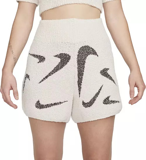 Nike Sportswear Women's Phoenix Cozy Bouclé High-Waisted 4" Knit Shorts | Dick's Sporting Goods